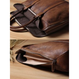 Men Retro Multi-pocket 15.6 Inch Laptop Bag Briefcase Business Handbag Crossbody Bag