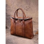 Men Retro Multi-pocket 15.6 Inch Laptop Bag Briefcase Business Handbag Crossbody Bag
