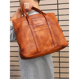Men Retro Multi-pocket 15.6 Inch Laptop Bag Briefcase Business Handbag Crossbody Bag