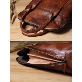 Men Retro Multi-pocket 15.6 Inch Laptop Bag Briefcase Business Handbag Crossbody Bag