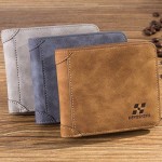 Men Scrub PU Multi-card Bit Wallet SIM Card Holder Purse Bag