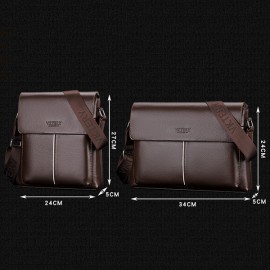Men Simple Business Shoulder Bag Crossbody Bag