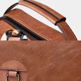 Men Solid Business Messenger Bag Crossbody Bag Briefcase