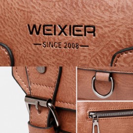 Men Solid Business Messenger Bag Crossbody Bag Briefcase