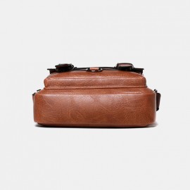 Men Solid Business Messenger Bag Crossbody Bag Briefcase