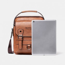 Men Solid Business Messenger Bag Crossbody Bag Briefcase