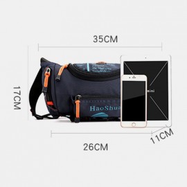 Men Sporty Headphone Plug Crossbody Bag