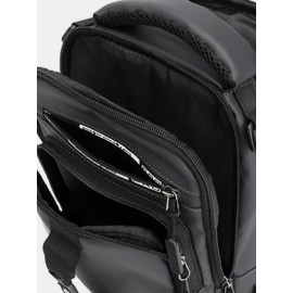 Men USB Charging Multi-carry Outdoor Waterproof Crossbody Bag Chest Bag Sling Bag