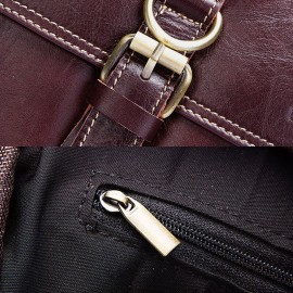 Men Vintage Genuine Leather Business Crossbody Bag