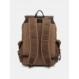 Men Waterproof Canvas Retro Computer Backpack