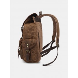 Men Waterproof Canvas Retro Computer Backpack