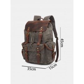 Men Waterproof Canvas Retro Computer Backpack
