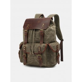 Men Waterproof Canvas Retro Computer Backpack