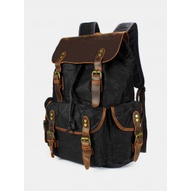 Men Waterproof Canvas Retro Computer Backpack