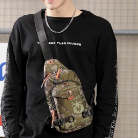 Men Waterproof Multifunctional Outdoor Chest Bag Crossbody Bag