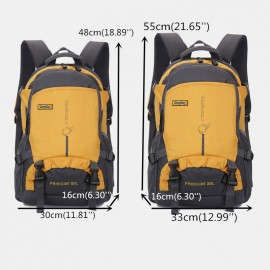 Men Waterproof Patchwork Bag Large Capacity Outdoor Backpack