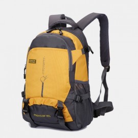Men Waterproof Patchwork Bag Large Capacity Outdoor Backpack