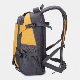 Men Waterproof Patchwork Bag Large Capacity Outdoor Backpack