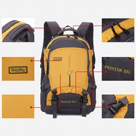 Men Waterproof Patchwork Bag Large Capacity Outdoor Backpack