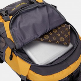 Men Waterproof Patchwork Bag Large Capacity Outdoor Backpack