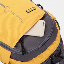 Men Waterproof Patchwork Bag Large Capacity Outdoor Backpack