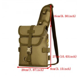 Men Women Outdoor Tactical Shoulder Bag Double Use Sports Hiking Multifunction Bag