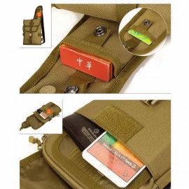 Men Women Outdoor Tactical Shoulder Bag Double Use Sports Hiking Multifunction Bag