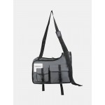 Men Women Oxford Hip-hop Crossbody Bag Shoulder Bag Lightweight Travel Bag