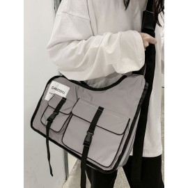 Men Women Oxford Hip-hop Crossbody Bag Shoulder Bag Lightweight Travel Bag