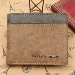 Men’s PU Leather Bifold Wallet ID Business Credit Card Holder