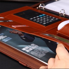 Multi-function Folder Zipper Briefcase Portable File Holder Handbag For Men