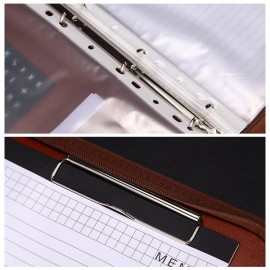 Multi-function Folder Zipper Briefcase Portable File Holder Handbag For Men