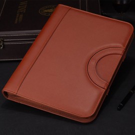 Multi-function Folder Zipper Briefcase Portable File Holder Handbag For Men