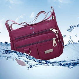 Multi-pockets Nylon Waterproof Light Weight Crossbody Bag Shoulder Bags For Women