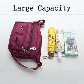 Multi-pockets Nylon Waterproof Light Weight Crossbody Bag Shoulder Bags For Women