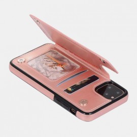 Multifunctional Leather Card Holder Wallet Phone Case For iPhone