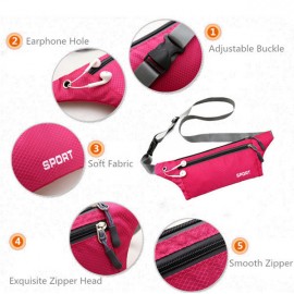 Outdoor Running Waist Bags Hiking Belt Phone Bags Sports Zipper Gym Bags Anti-theft Coin Bags