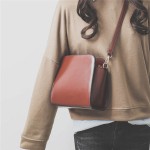 PU Leather Solid Crossbody Bag Casual Shoulder Bag For Women
