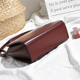 PU Leather Solid Crossbody Bag Casual Shoulder Bag For Women