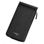 PU Leather Trifold Wallet 26 Card Slots Casual Business Card Pack For Men