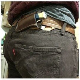 Pancake Style Trapper Multitool Men Belt Sheath