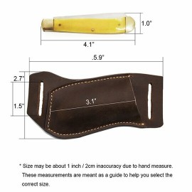 Pancake Style Trapper Multitool Men Belt Sheath
