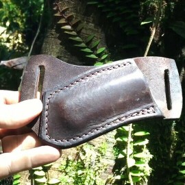 Pancake Style Trapper Multitool Men Belt Sheath