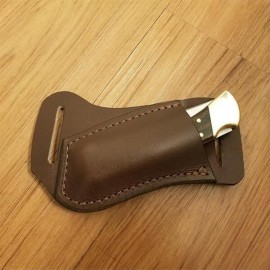 Pancake Style Trapper Multitool Men Belt Sheath