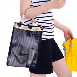 Portable Mesh Beach Storage Bag Light Travel Wash Bags