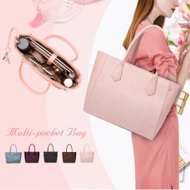 QUEENIE Casual Shopping Multifunction Handbag Ripple Shoulder Bag