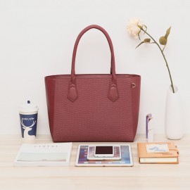 QUEENIE Casual Shopping Multifunction Handbag Ripple Shoulder Bag