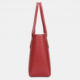 QUEENIE Casual Shopping Multifunction Handbag Ripple Shoulder Bag