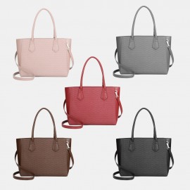 QUEENIE Casual Shopping Multifunction Handbag Ripple Shoulder Bag