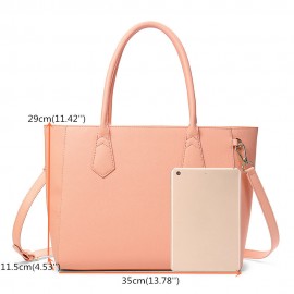 QUEENIE Women Casual Shopping Multifunction Handbag Solid Shoulder Bag